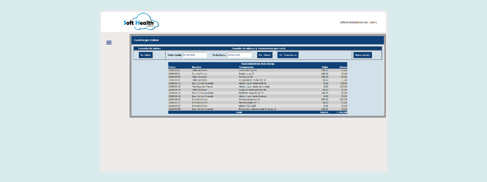 Consulta de tratamientos por fechas